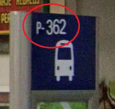 ejemplo número de parada